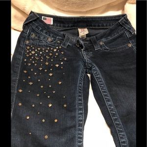 True Religion Studded Skinny Jeans